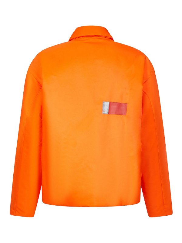 Heron Preston: padded jackets online - Tech fabric puffer jacket