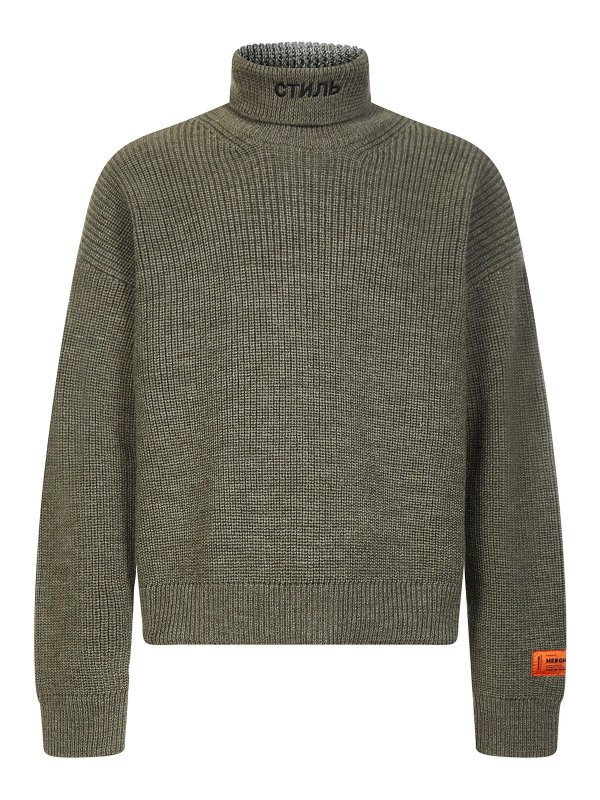 Heron Preston: タートルネック - タートルネック/ポロネック - 緑