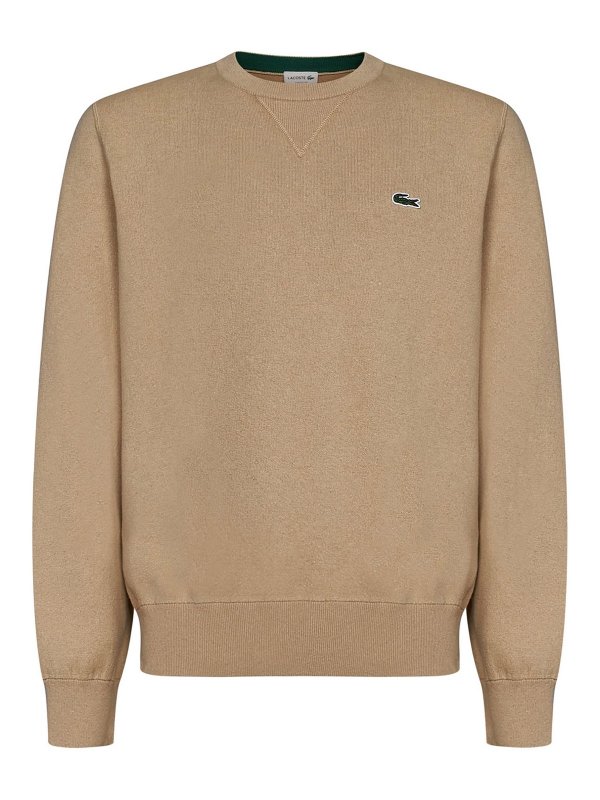 LACOSTE: Pull col rond - Pull Col Rond - Beige