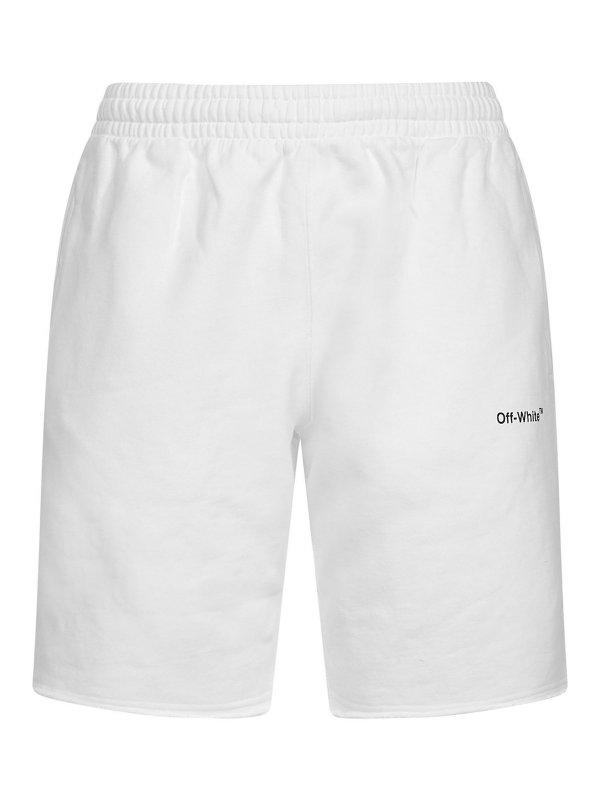 OFF-WHITE: トラウザーショーツ - ショートパンツ - 白