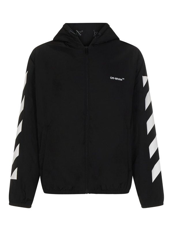 OFF-WHITE: padded jackets - Tech fabric puffer jacket