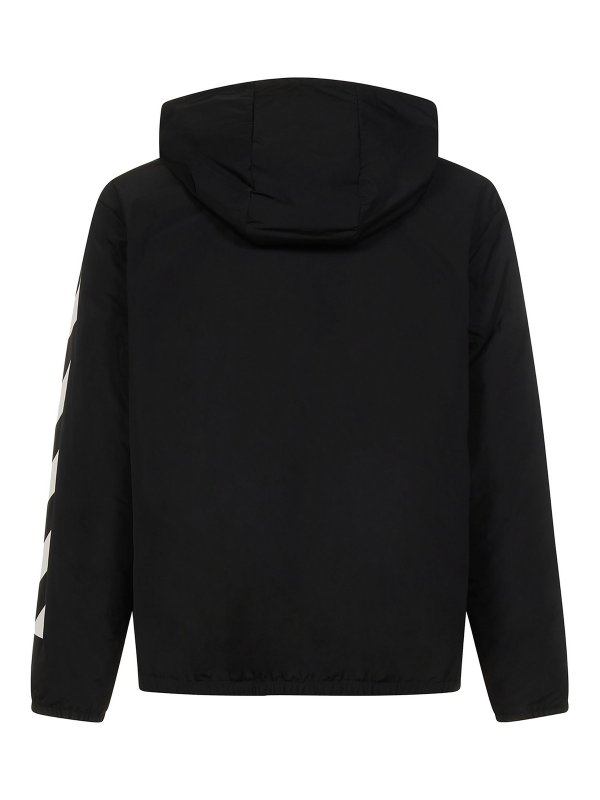 OFF-WHITE: padded jackets online - Tech fabric puffer jacket