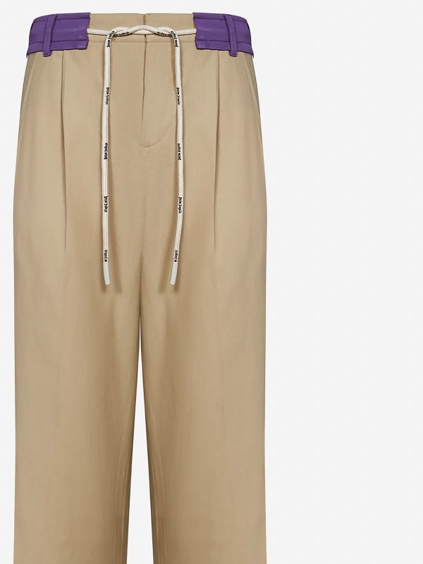 Cotton sweatpants shop online: Palm Angels