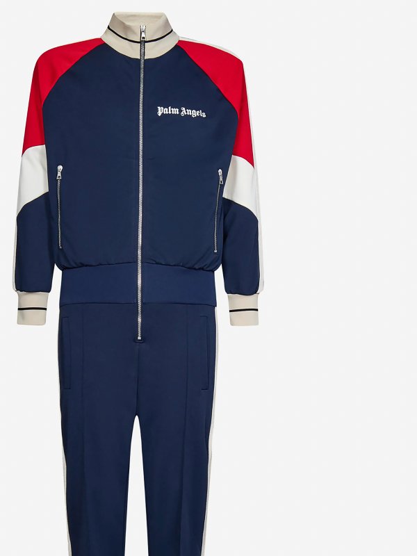 Tech fabric jumpsuit shop online: Palm Angels