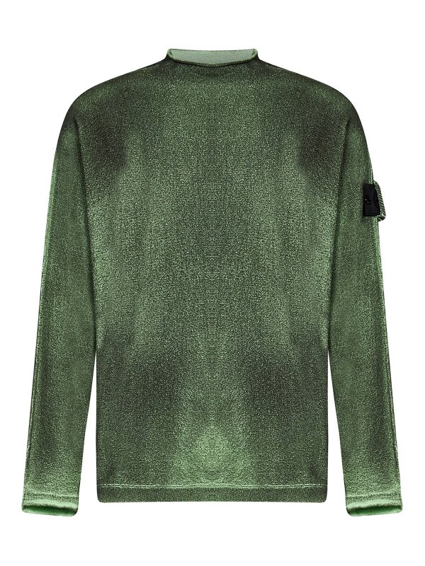 STONE ISLAND: Col roulé & Col polo - Pull Col Roulé - Vert