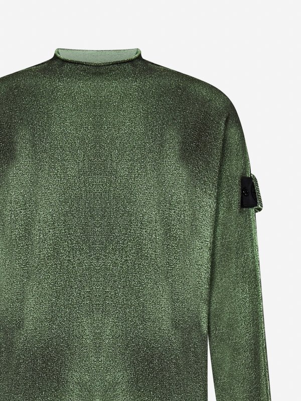 Pull Col Roulé - Vert shop online: STONE ISLAND