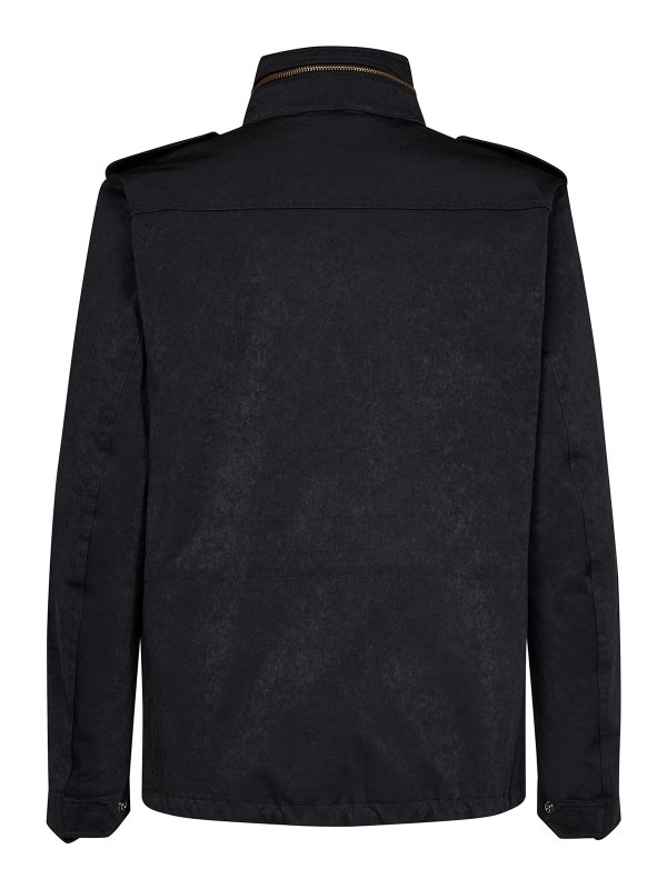 TEN C: padded jackets online - Tech fabric puffer jacket