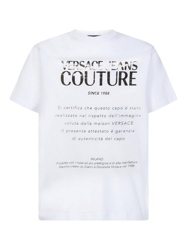 VERSACE JEANS: t-shirt - T-shirt in cotone