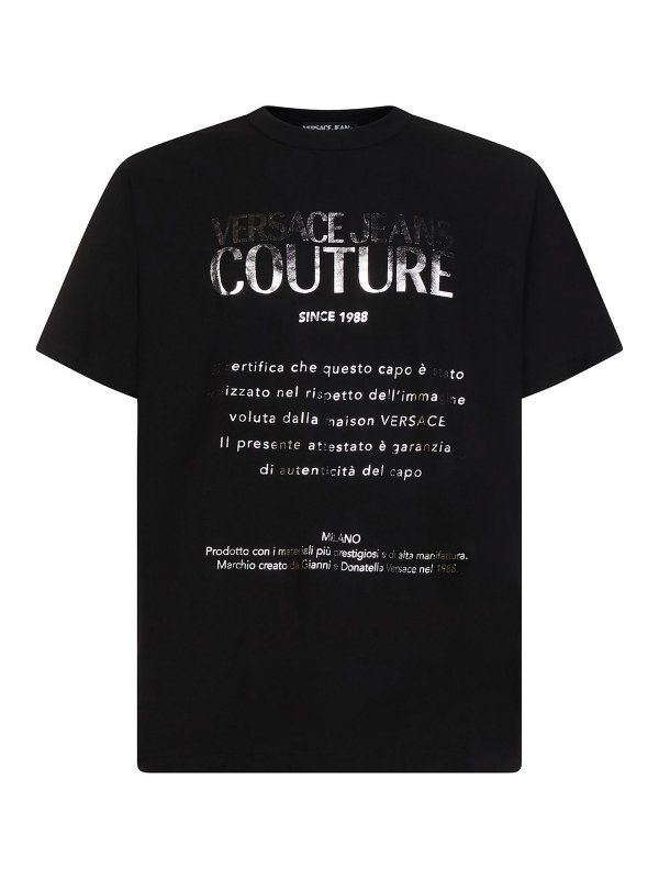 Versace Jeans Couture: t-shirts - Cotton T-shirt