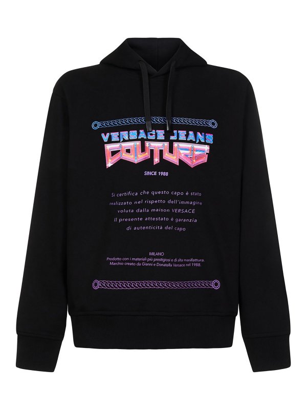 VERSACE JEANS: Sweatshirts & Sweaters - Cotton sweatshirt