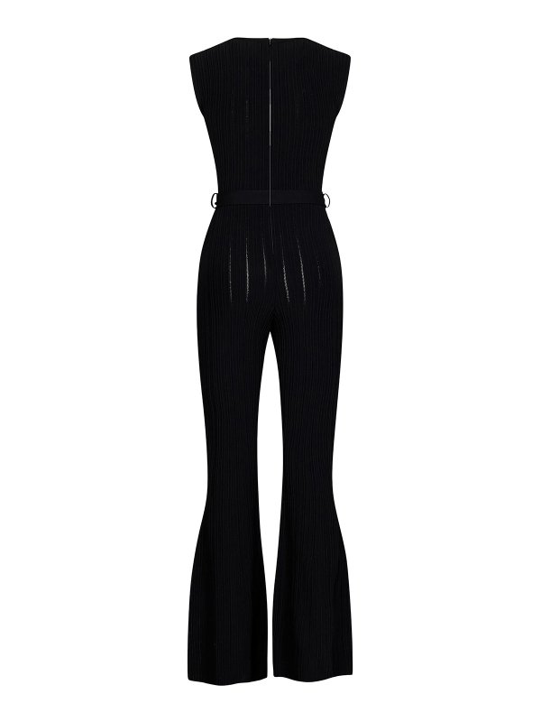 ALBERTA FERRETTI: jumpsuits online - Ribbed jumpsuit with belt