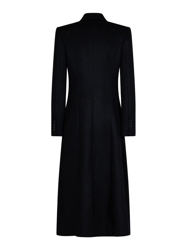 ALEXANDER MCQUEEN: ニーレングスコート online - 膝丈コート - 黒