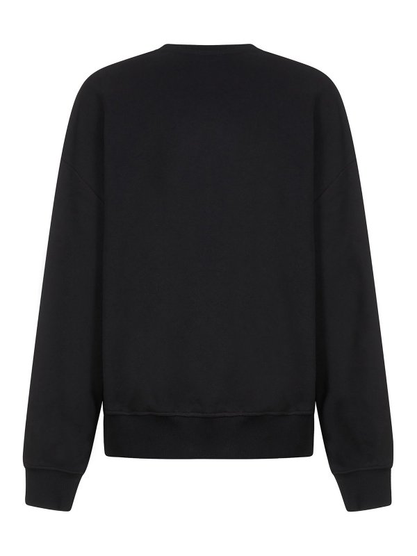 ALEXANDRE VAUTHIER: Sweatshirts & Sweaters online - Crewneck sweatshirt with rhinestone logo