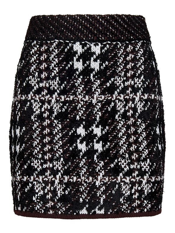 BURBERRY: Mini jupes - Mini Jupe - Marron
