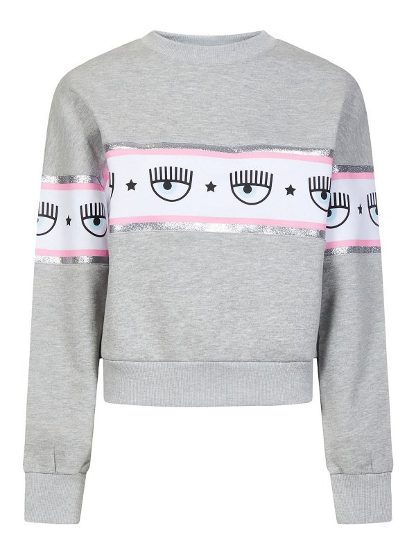 CHIARA FERRAGNI: スウェット＆セーター - スウェットシャツ/セーター - グレー