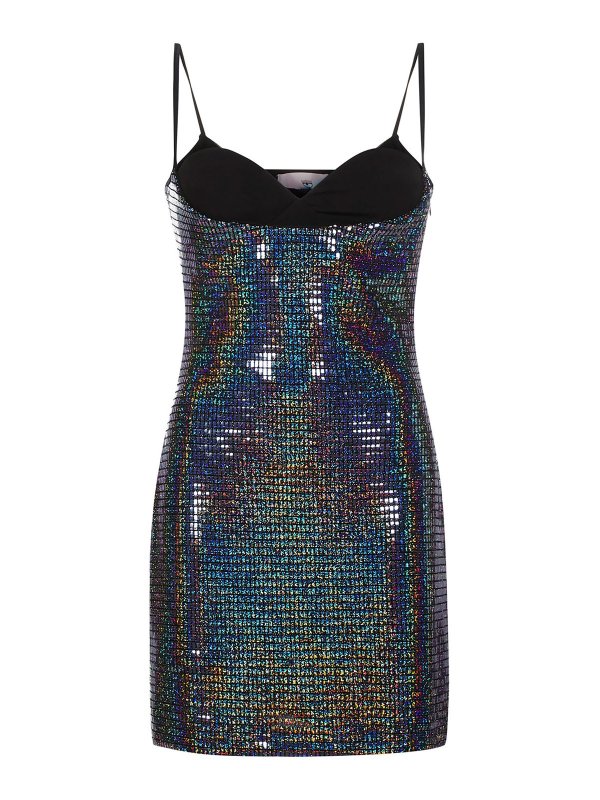 CHIARA FERRAGNI: evening dresses - Iridescent mini dress