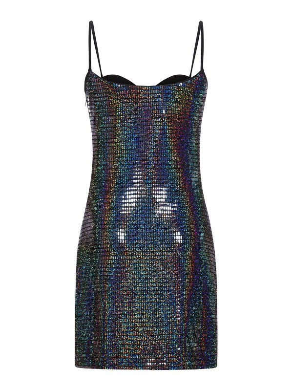 CHIARA FERRAGNI: evening dresses online - Iridescent mini dress