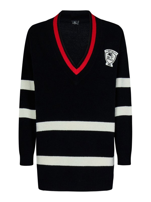 ETRO: Vネック - Vネック - 黒