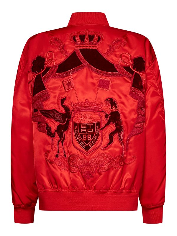ETRO: bombers online - Reversible satin bomber jacket
