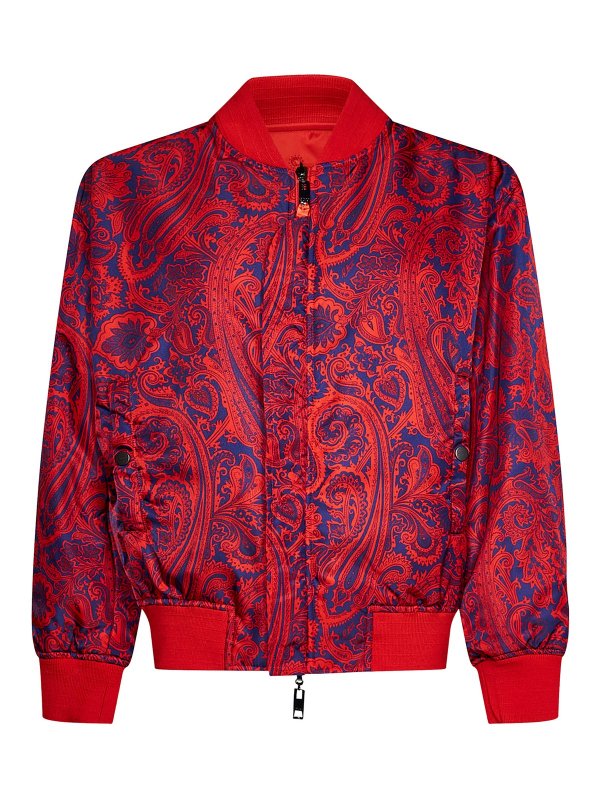 iKRIX ETRO: bombers - Reversible satin bomber jacket
