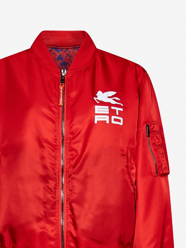 ETRO buy online Reversible satin bomber jacket