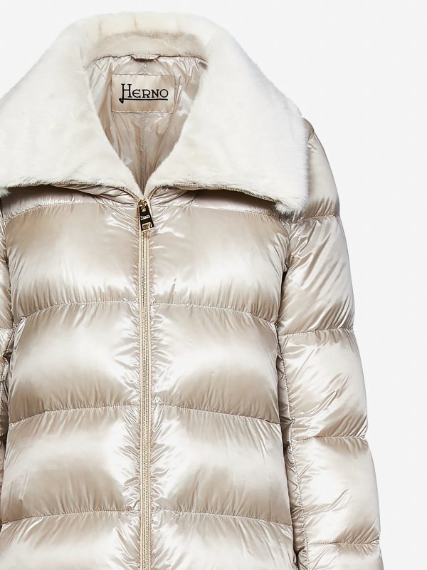 iKRIX HERNO: padded jackets - Puffer jacket with faux fur collar
