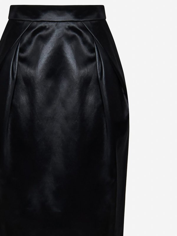 iKRIX Maison Margiela: ニーレングススカート＆ミディ丈 - 膝丈/ミディスカート - 黒