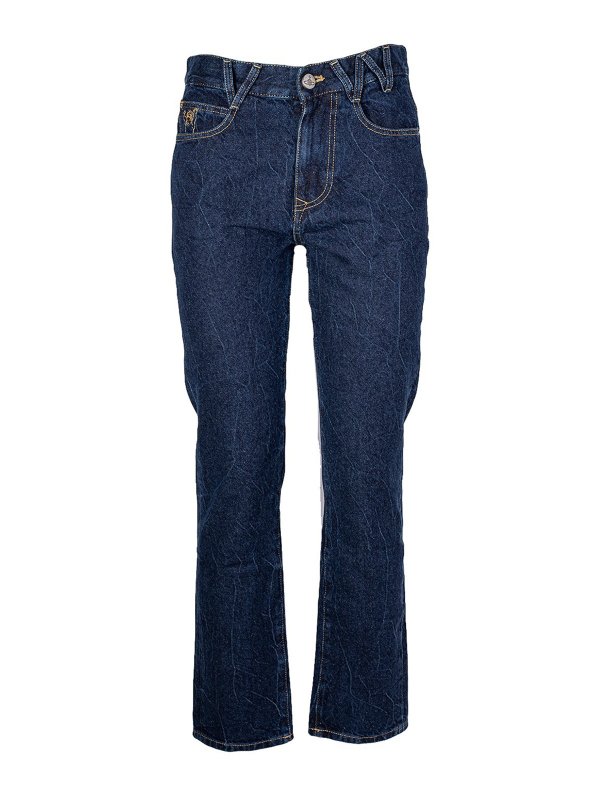 VIVIENNE WESTWOOD: Jeans à jambe droite - Jean Droit - Délavé