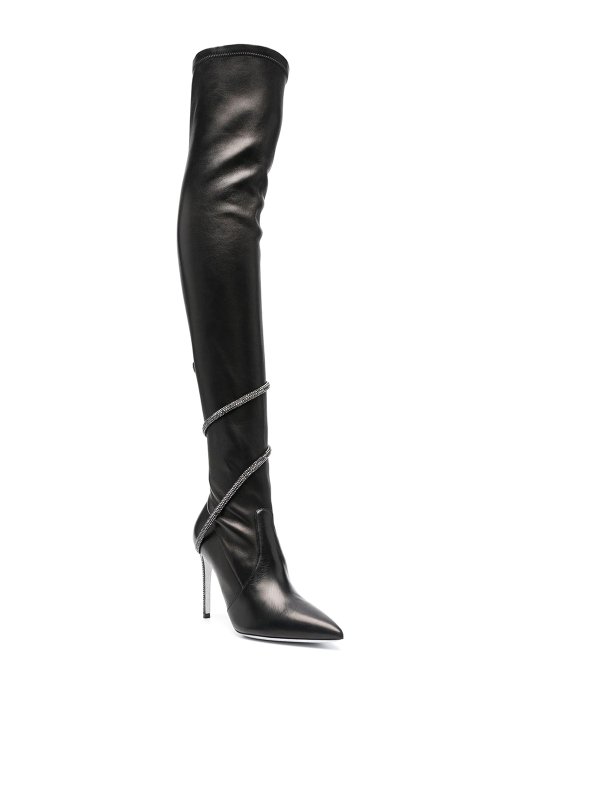 RENE CAOVILLA: ankle boots online - Crystal-embellished booties
