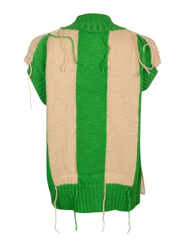Sacai: Gilets tricot online - Gilet - Vert
