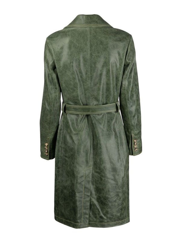 CORMIO: Ledermäntel online - Ledermantel - Grün