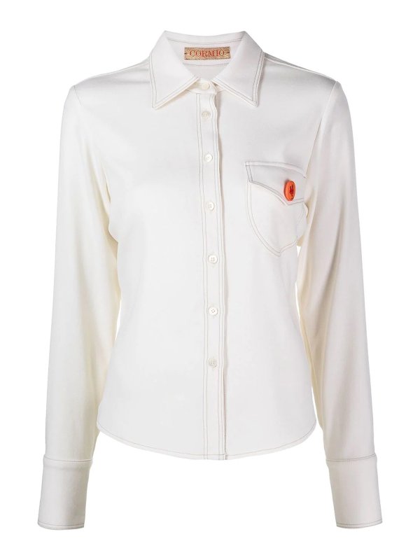 CORMIO: shirts - Katy pin-badge shirt