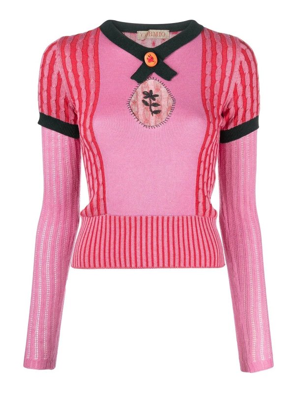 CORMIO: crew necks - Kirby cable-knit jumper