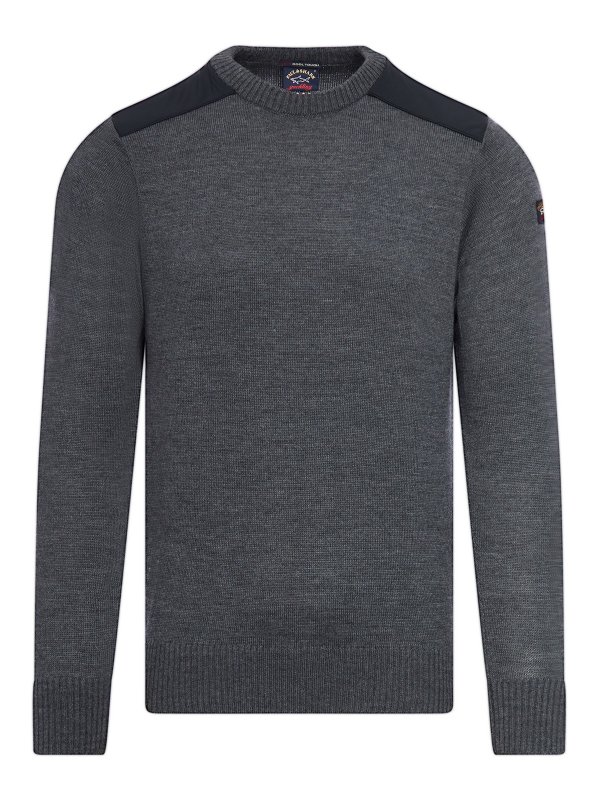 PAUL & SHARK: Suéteres con cuello pico - Suéter Cuello Redondo - Gris