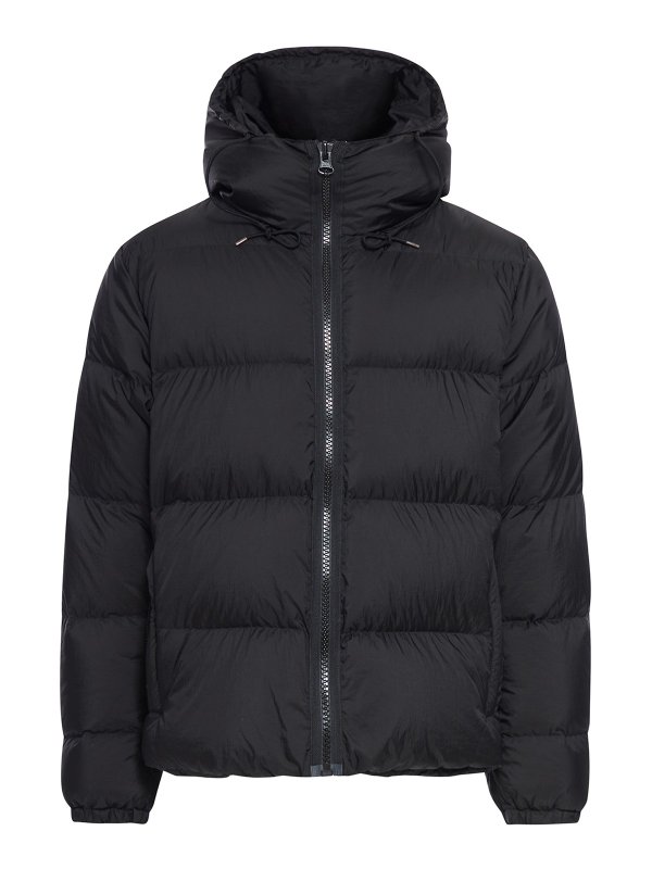 TEN C: padded jackets - Hooded puffer jacket