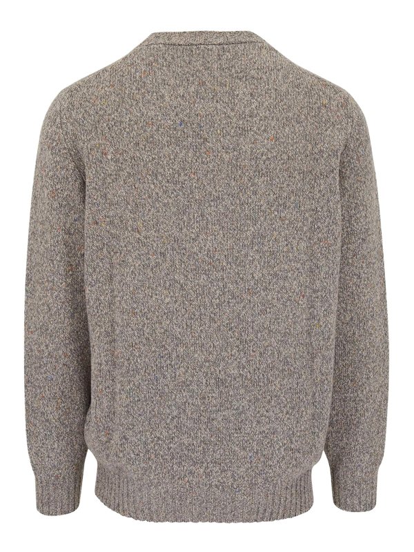 BRUNELLO CUCINELLI: Strickpullover mit Rundhalsausschnitt online - Rundhalspullover - Grau