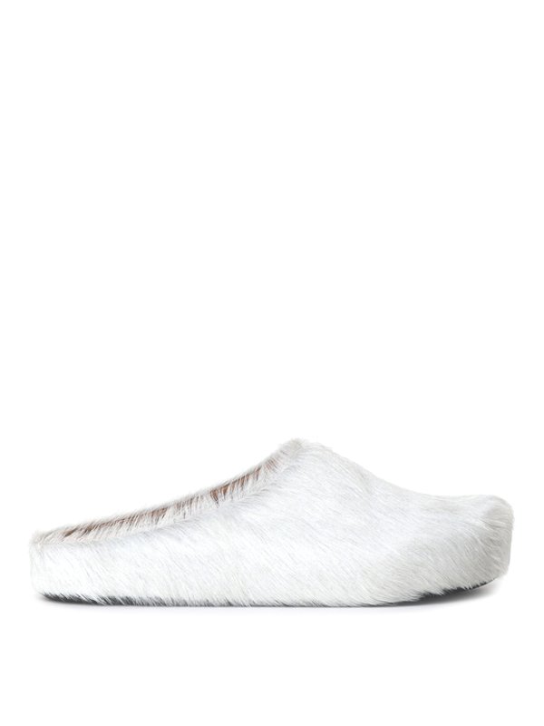 Marni: Zapatos chinelas - Chinelas - Blanco