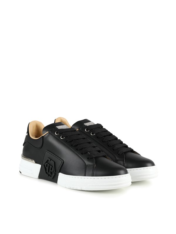 PHILIPP PLEIN: trainers online - Side logo leather sneakers