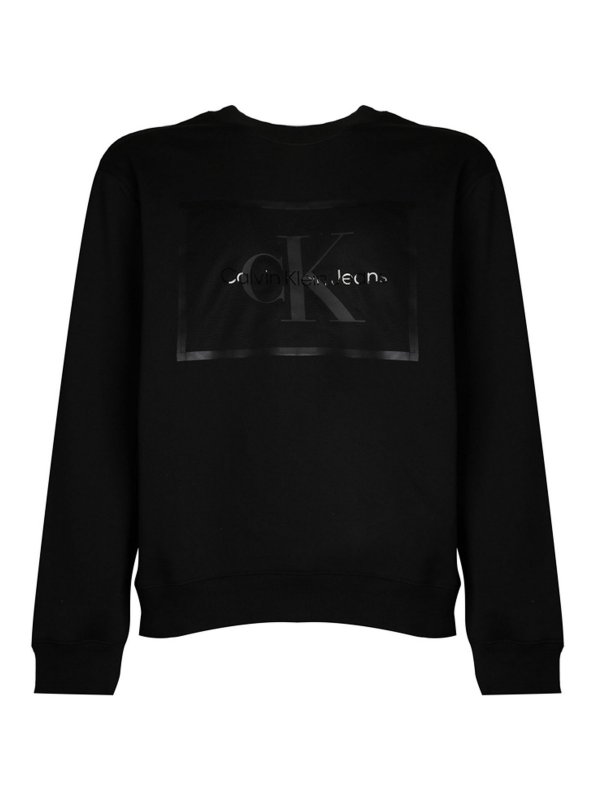 CALVIN KLEIN: Sudaderas y suéteres - Sudadera - Negro