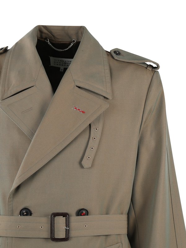 iKRIX Maison Margiela: Trenchcoats - Trenchcoat - Hellbraun