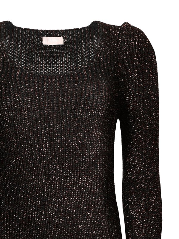 iKRIX Liu Jo: U-Boot-Ausschnitt - U-Boot-Pullover - Schwarz