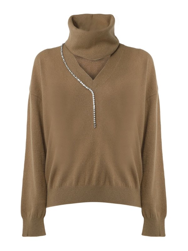 Liu Jo: Col roulé & Col polo - Pull Col Roulé - Camel