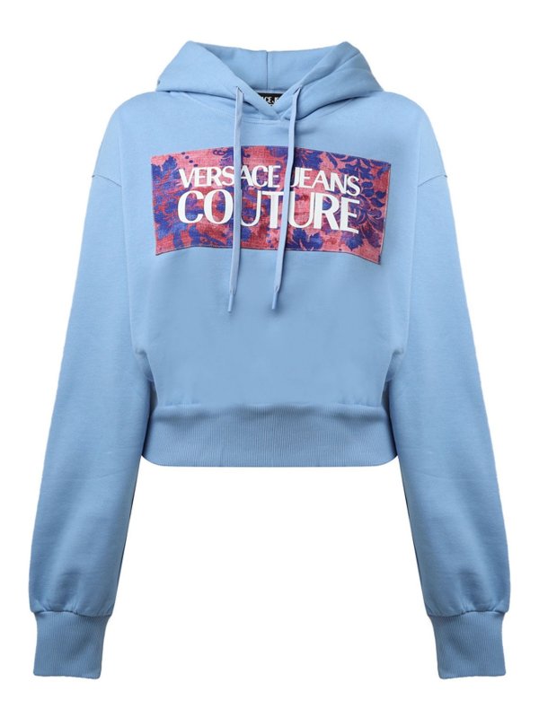 Versace Jeans Couture: スウェット＆セーター - スウェットシャツ/セーター - ブルー