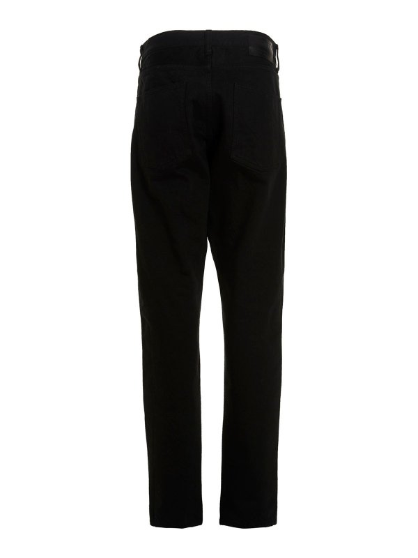 MONCLER: Straight Leg Jeans online - Straight Leg Jeans - Schwarz