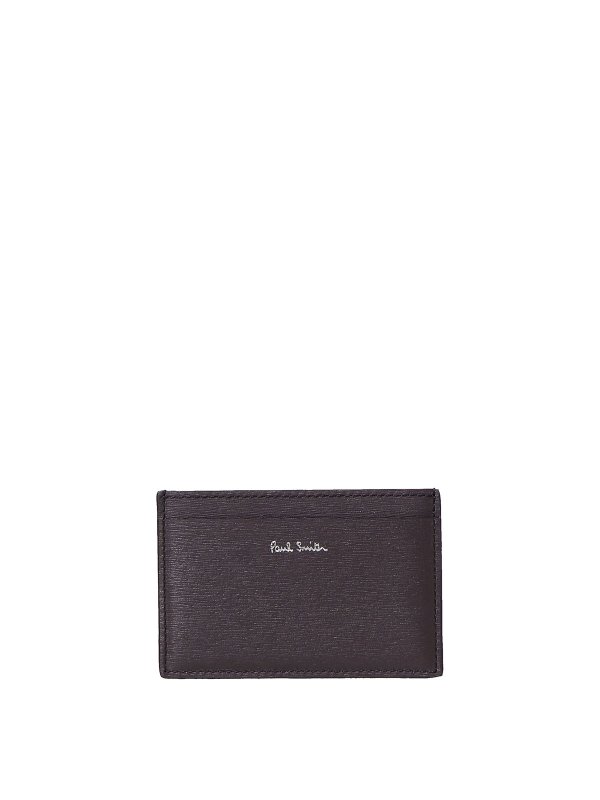 PAUL SMITH: wallets & purses - Textured leather card holder