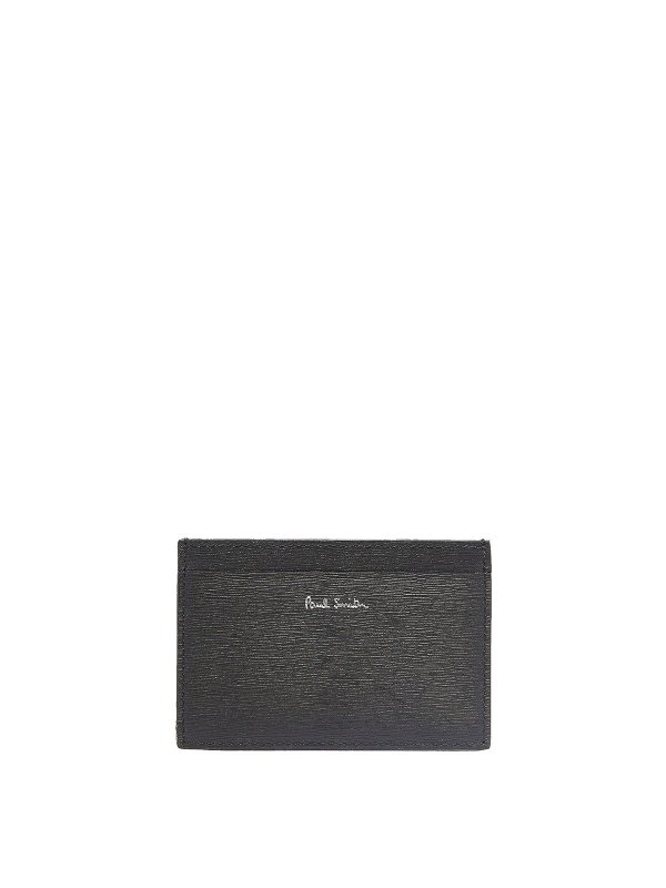 PAUL SMITH: wallets & purses - Textured leather card holder
