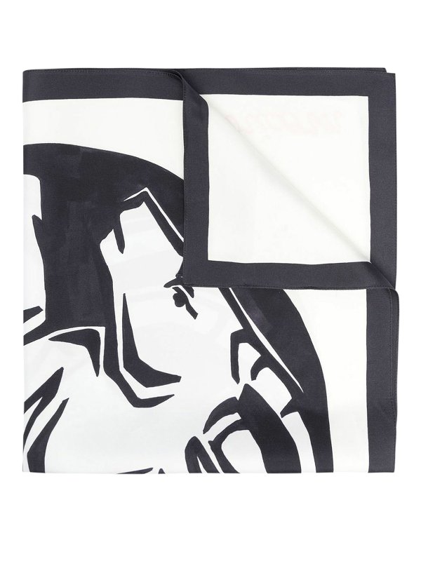 JIL SANDER: Bufandas y pañuelos - Bufanda - Multicolor