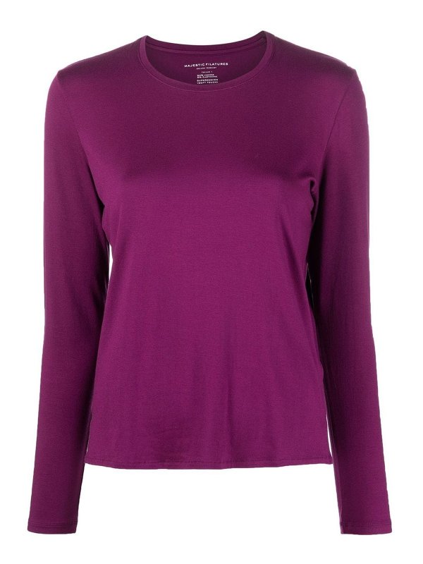 Majestic Filatures: t-shirts - Viscose long-sleeved Tee