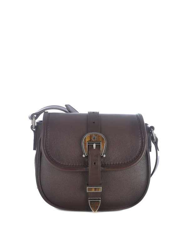 GOLDEN GOOSE: ショルダーバッグ - ショルダーバッグ - ブラウン