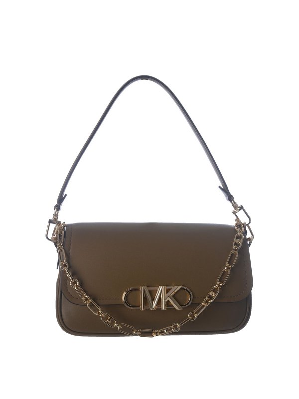 MICHAEL KORS: borse a spalla - Borsa con logo dorato